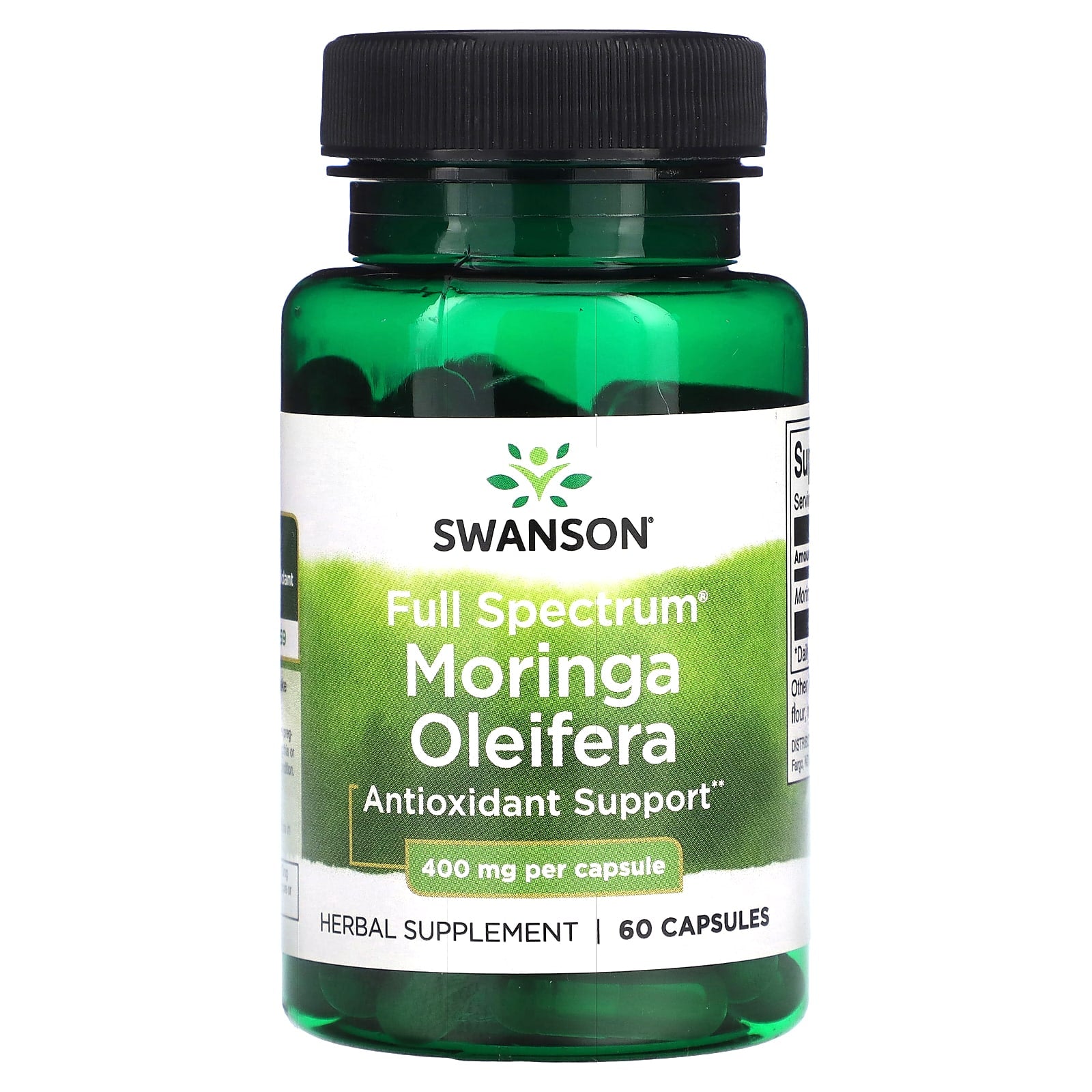 Swanson, Full Spectrum® Moringa Oleifera, 400 mg, 60 Capsules