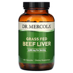 Dr. Mercola, Grass Fed Beef Liver, 180 Capsules (500 mg per Capsule)