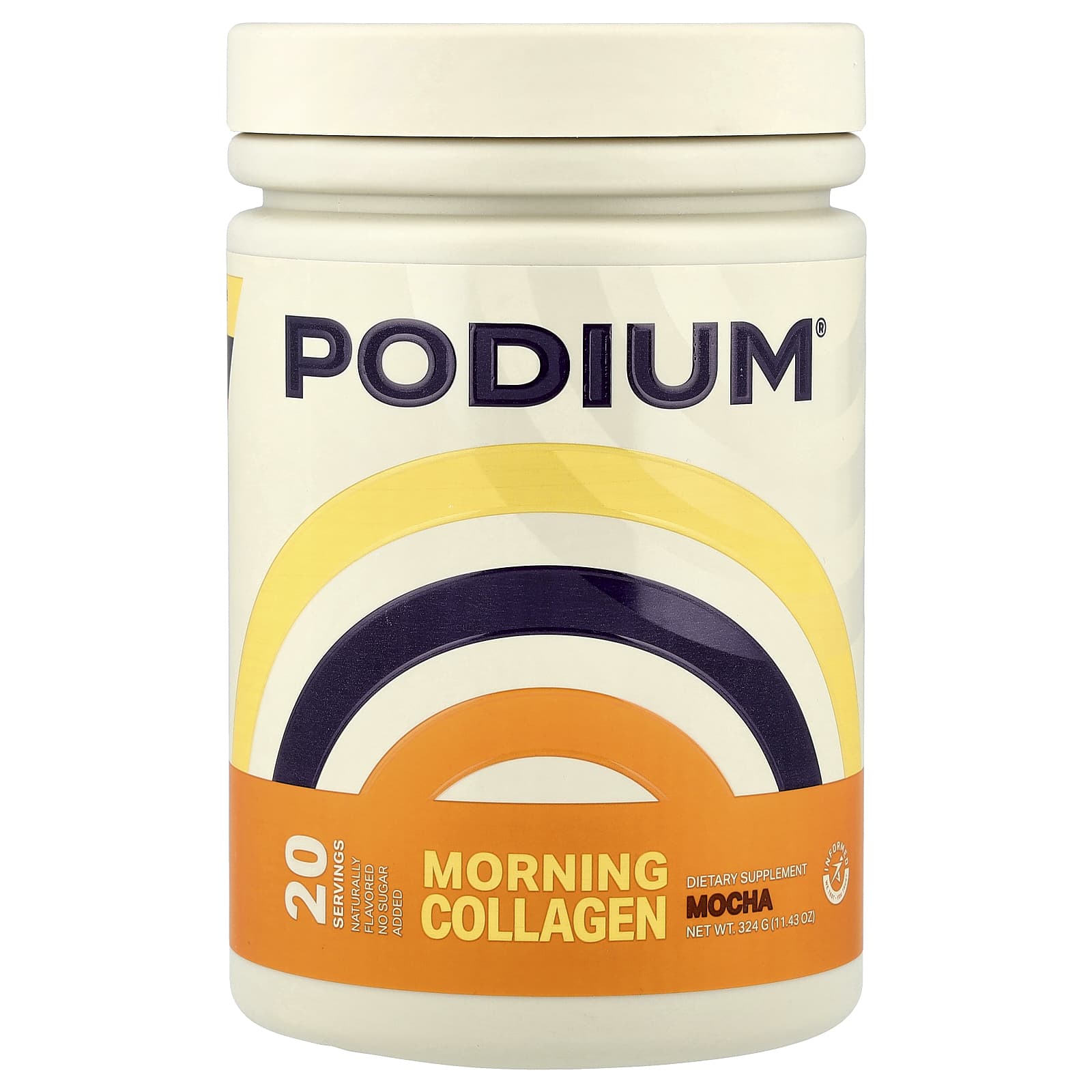 Podium Nutrition, Morning Collagen, Mocha, 11.43 oz (324 g)