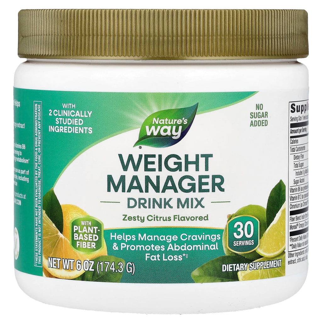 Nature's Way, Weight Manager Drink Mix, Zesty Citrus, 6 oz (174.3 g)