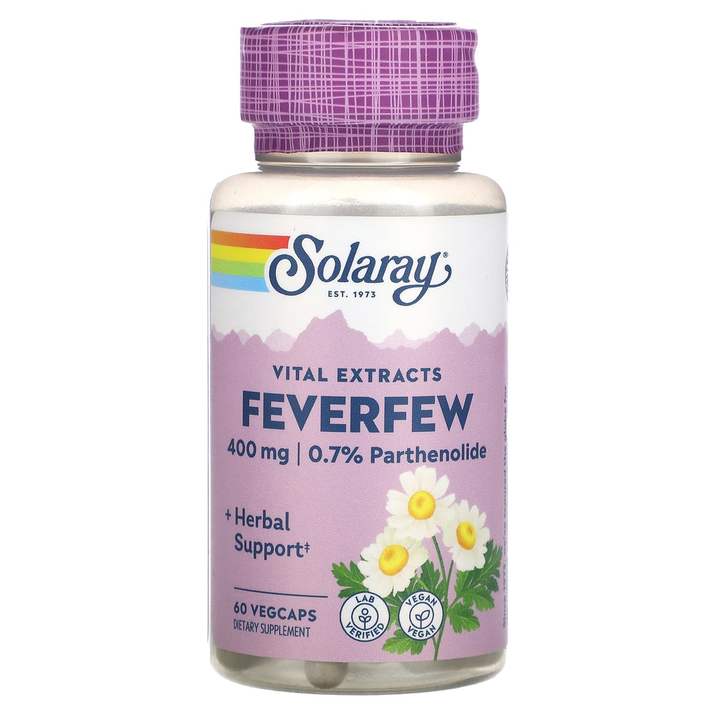 Solaray, Vital Extracts, Feverfew, 60 VegCaps