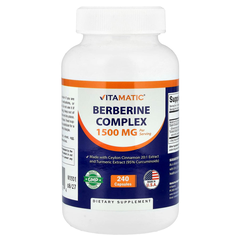 Vitamatic, Berberine Complex, 240 Capsules
