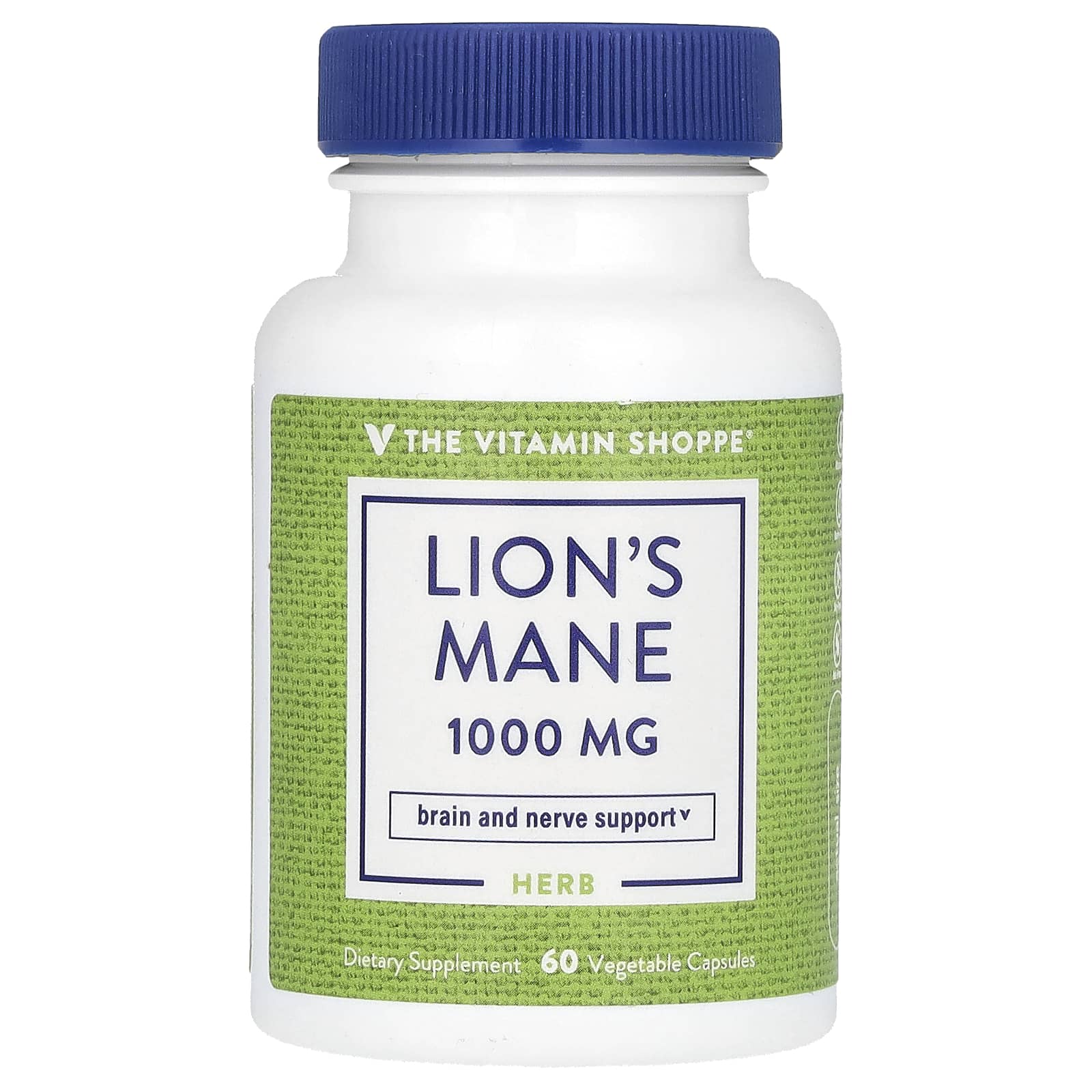 The Vitamin Shoppe, Lion's Mane, 60 Vegetable Capsules (500 mg per Capsule)