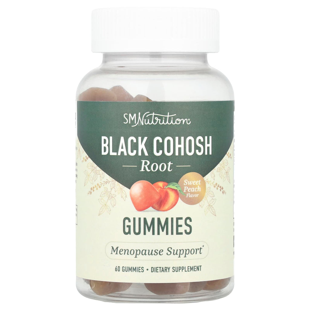 SMNutrition, Black Cohosh Root Gummies, Sweet Peach , 60 Gummies