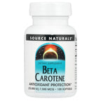 Source Naturals, Beta Carotene , 7,500 mcg (25,000 IU), 100 Softgels