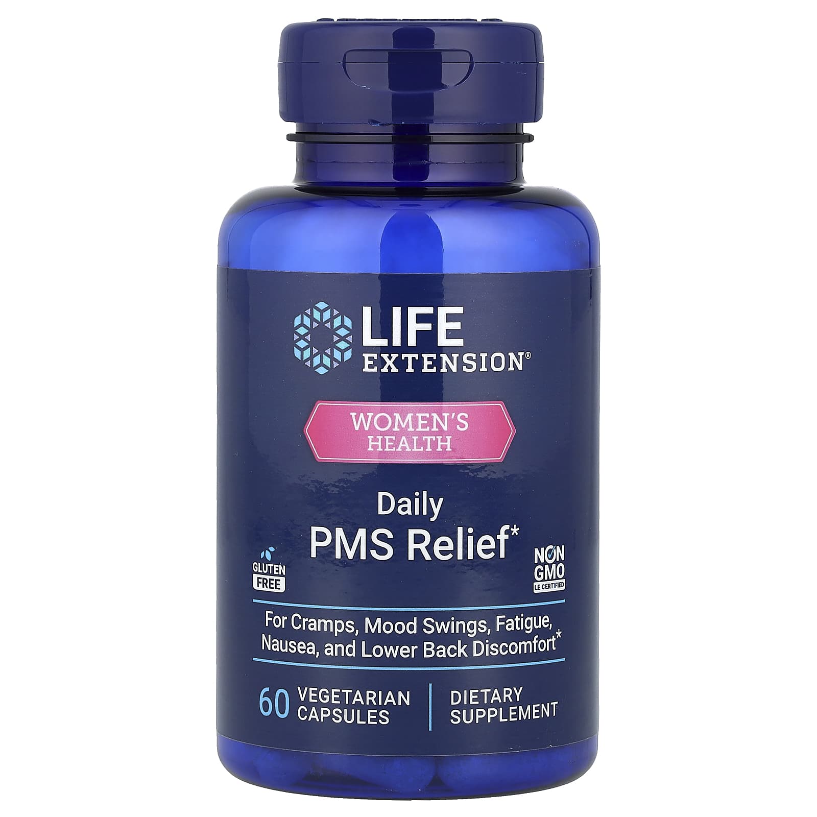 Life Extension, Women's Health, Daily PMS Relief, 60 Vegetarian Capsules