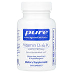 Pure Encapsulations, Vitamin D3 & K2, 120 Capsules