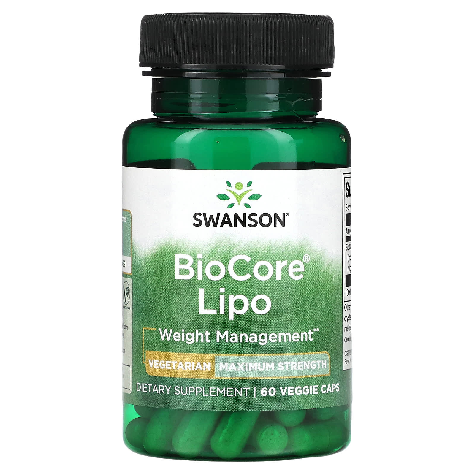 Swanson, BioCore Lipo, Maximum Strength, 60 Veggie Caps (10,000 FIP per Cap)