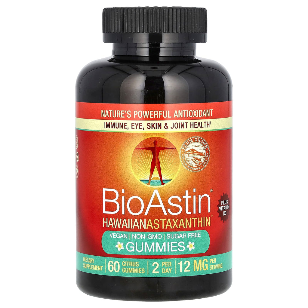 Nutrex Hawaii, BioAstin, Hawaiian Astaxanthin Gummies, Citrus, 60 Gummies