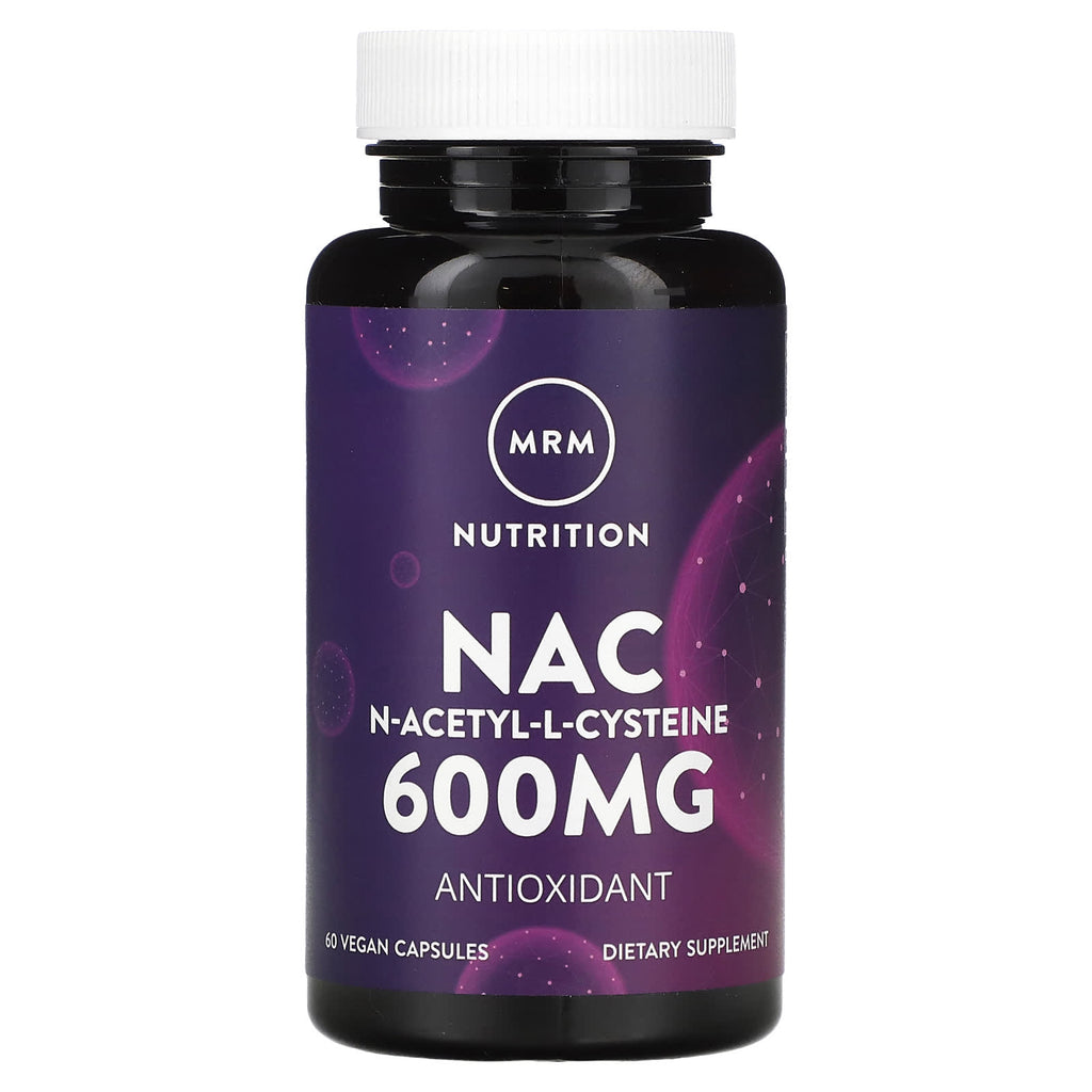 MRM Nutrition, Nac, N-Acetyl-L-Cysteine, 600 mg, 60 Vegan Capsules