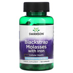 Swanson, Blackstrap Molasses With Iron, 120 Capsules