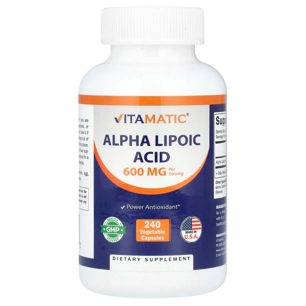 Vitamatic, Alpha Lipoic Acid, 240 Vegetable Capsules (300 mg per Capsule)