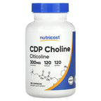 Nutricost, CDP Choline, Citicoline, 300 mg, 120 Capsules