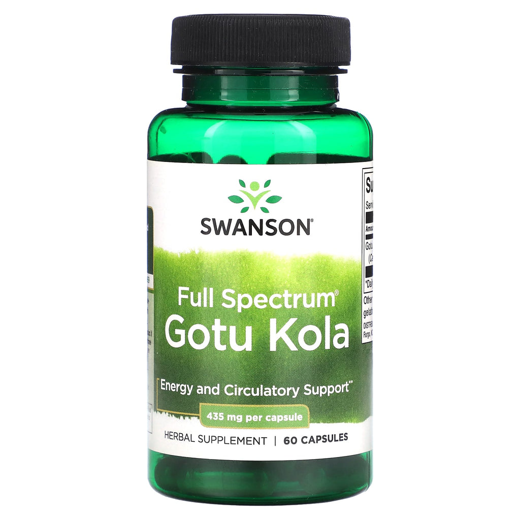 Swanson, Full Spectrum® Gotu Kola, 435 mg, 60 Capsules