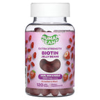 Human Beanz, Biotin Jelly Beans, Strawberry Blast, 120 Jelly Beans (2,500 mcg per Jelly Bean)