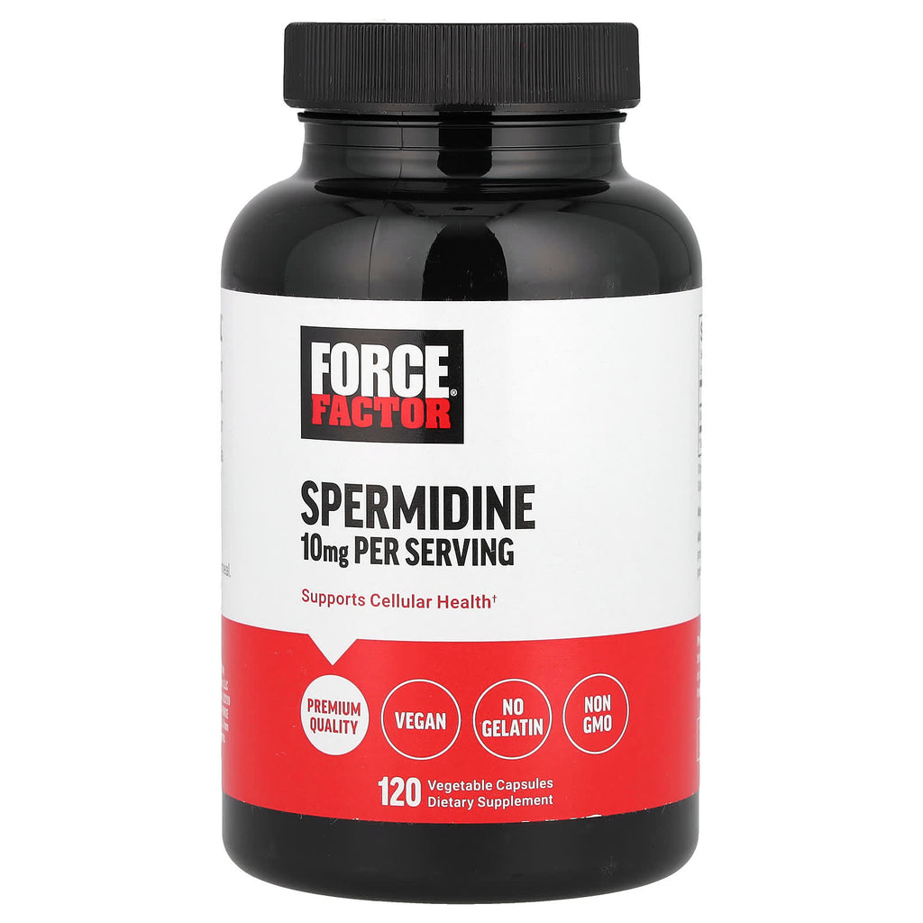Force Factor, Spermidine, 120 Vegetable Capsules (5 mg per Capsule)
