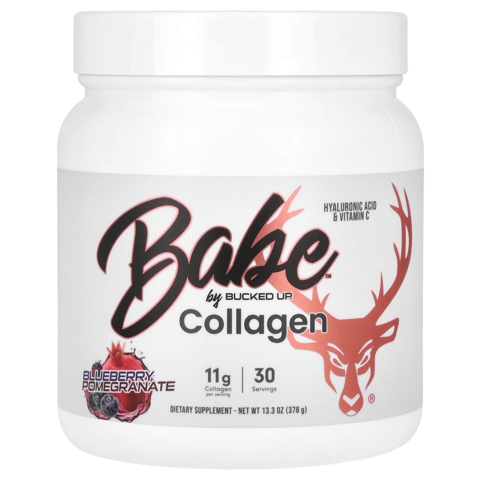 Bucked Up, Babe, Collagen, Blueberry Pomegranate, 13.3 oz (378 g)