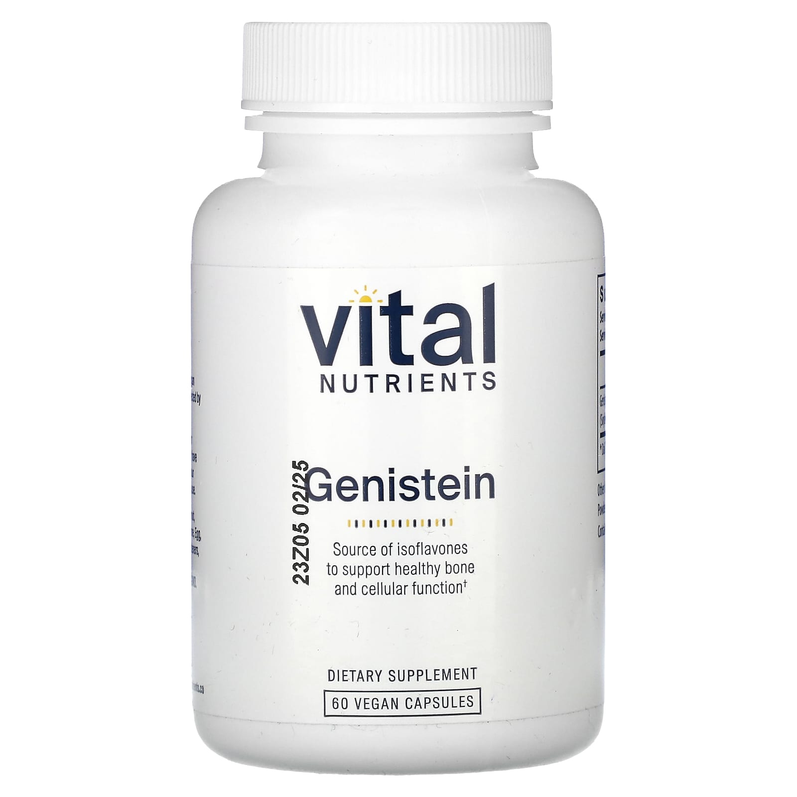 Vital Nutrients, Genistein, 60 Vegan Capsules (125 mg per Capsule)