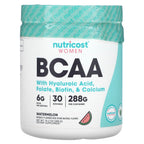 Nutricost, Women, BCAA With Hyaluronic Acid, Folate, Biotin, & Calcium, Watermelon, 10.2 oz (288 g)