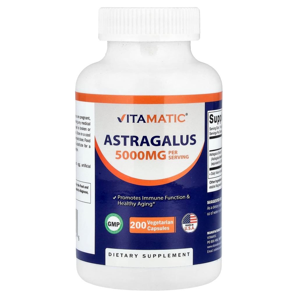 Vitamatic, Astragalus, 5,000 mg, 200 Vegetarian Capsules