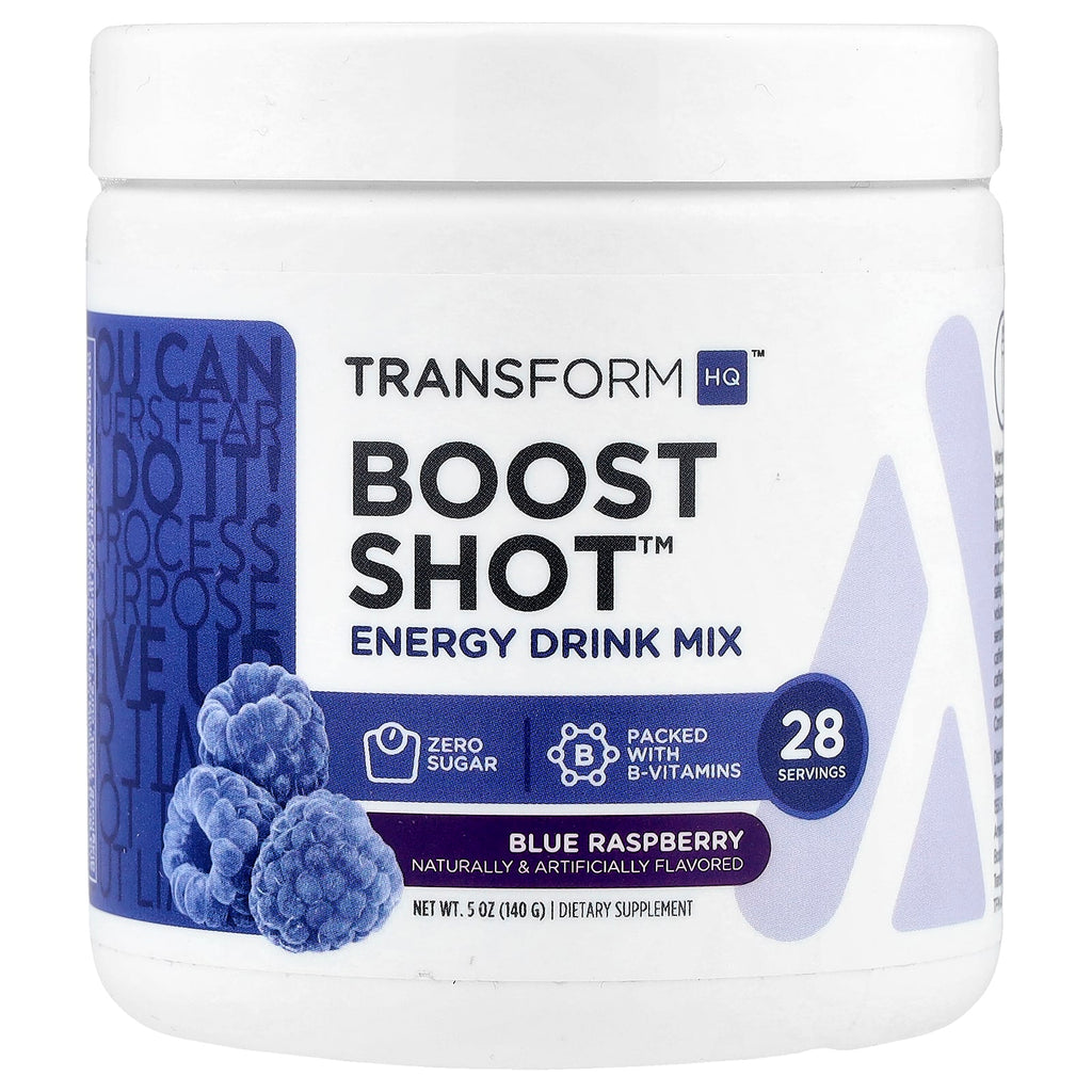 TransformHQ, Boost Shot™, Energy Drink Mix, Blue Raspberry, 5 oz (140 g)