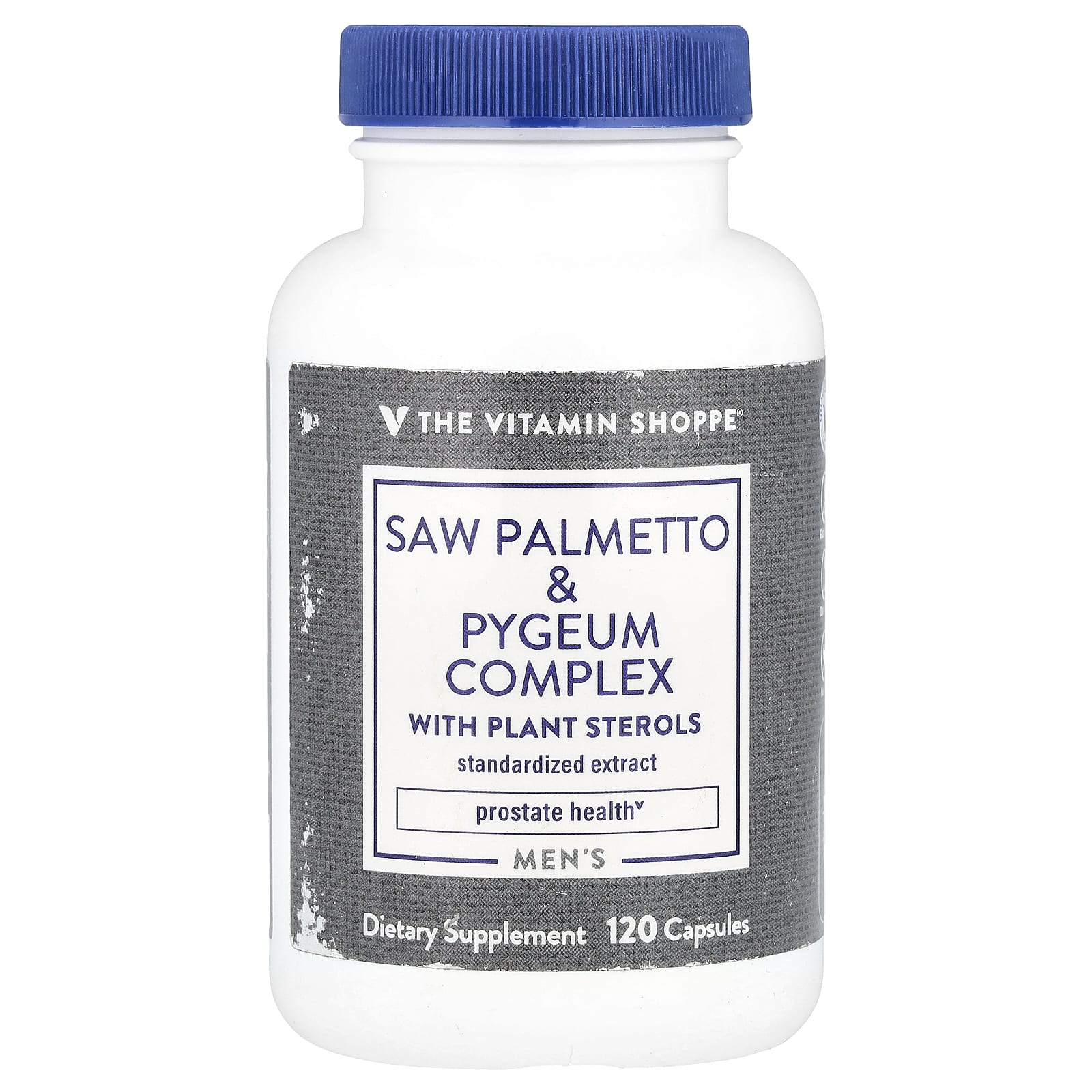 The Vitamin Shoppe, Men's Saw Palmetto & Pygeum Complex With Plant Sterols, 120 Capsules
