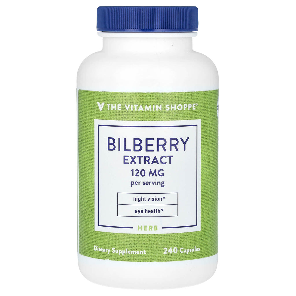 The Vitamin Shoppe, Bilberry Extract, 240 Capsules (60 mg per Capsule)