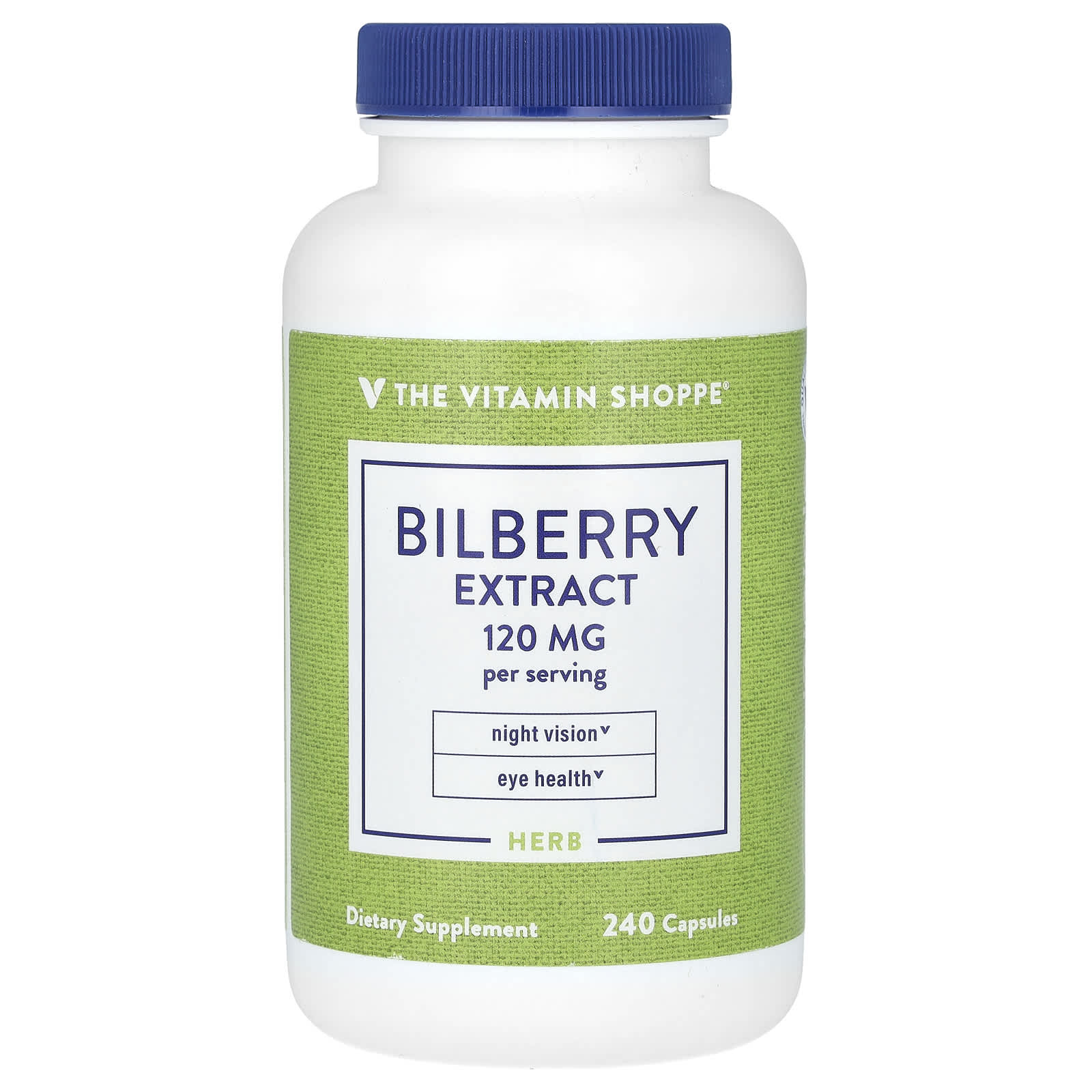 The Vitamin Shoppe, Bilberry Extract, 240 Capsules (60 mg per Capsule)