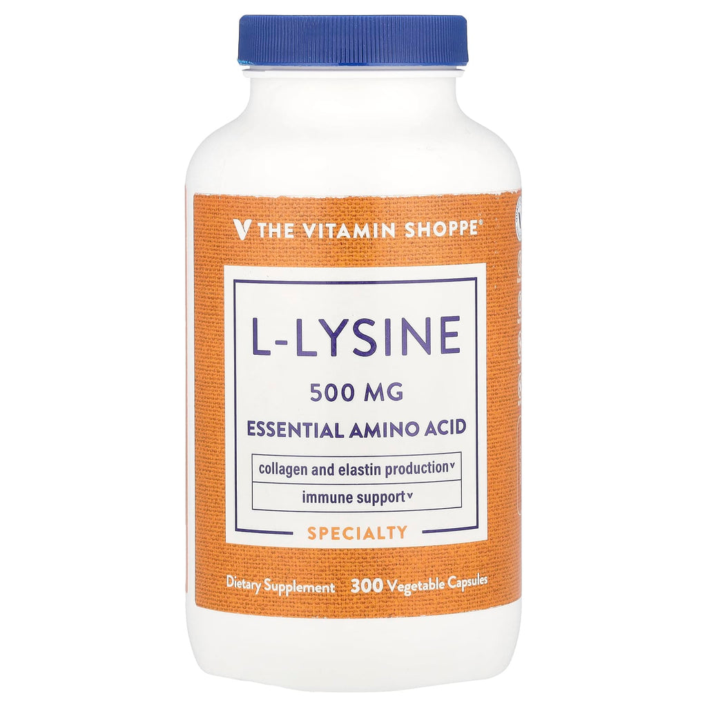 The Vitamin Shoppe, L-Lysine, 500 mg, 300 Vegetable Capsules