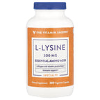 The Vitamin Shoppe, L-Lysine, 500 mg, 300 Vegetable Capsules