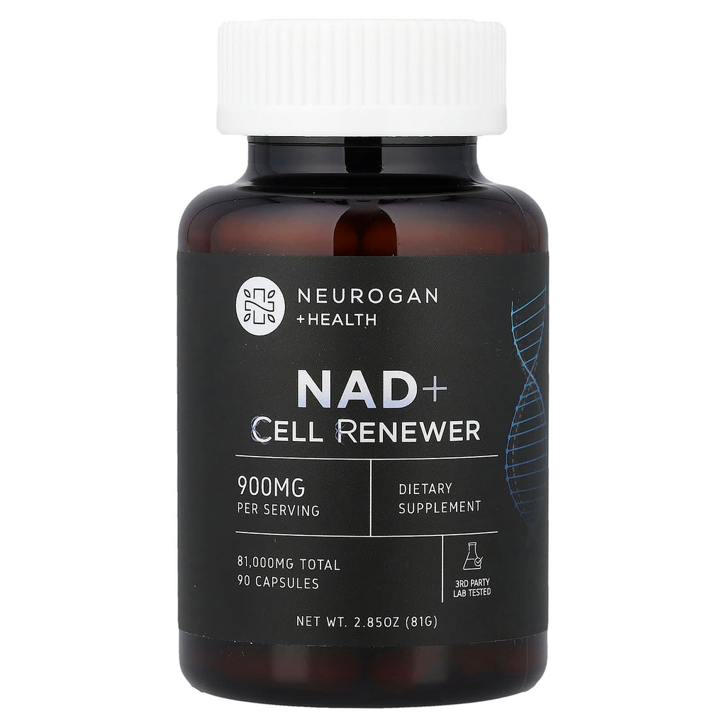 Neurogan Health, NAD+, Cell Renewer, 900 mg, 90 Capsules