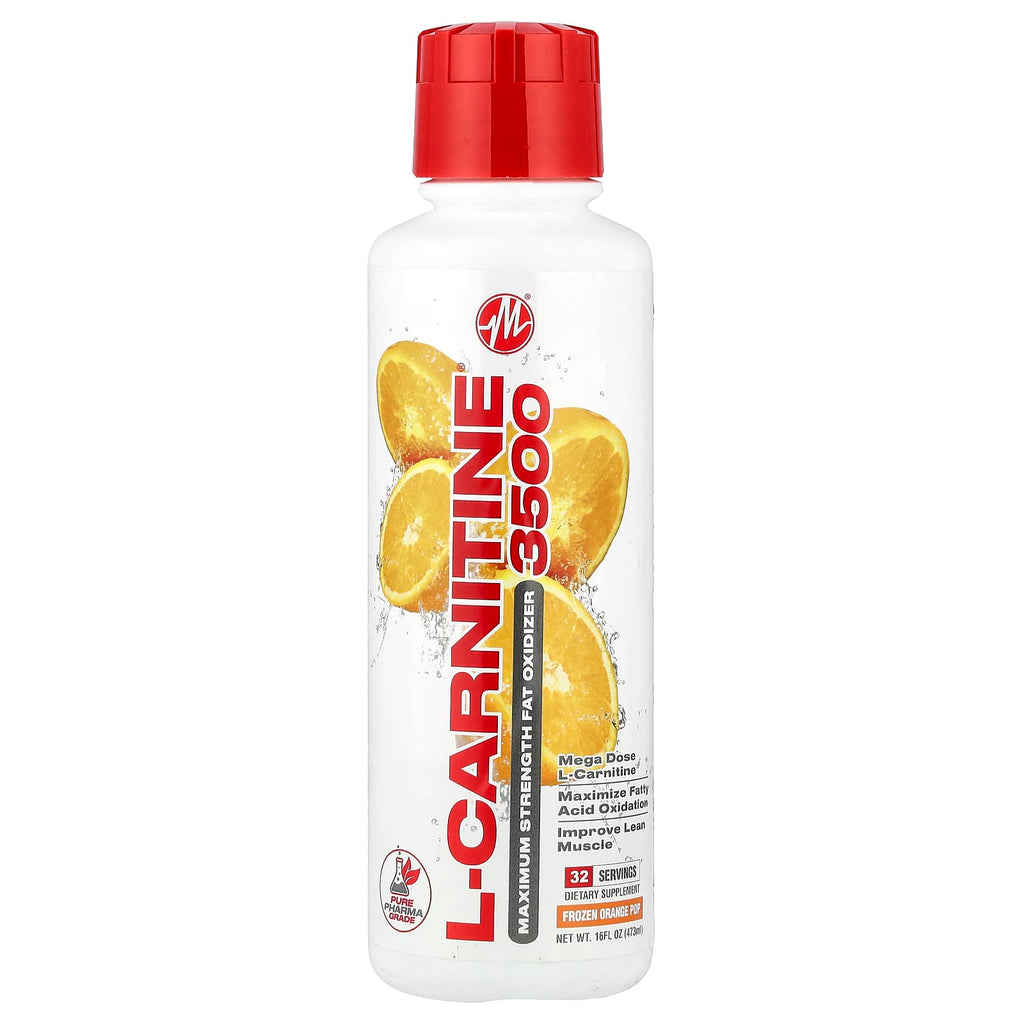 Metabolic Nutrition, L-Carnitine® 3500, Frozen Orange Pop, 16 fl oz (473 ml)