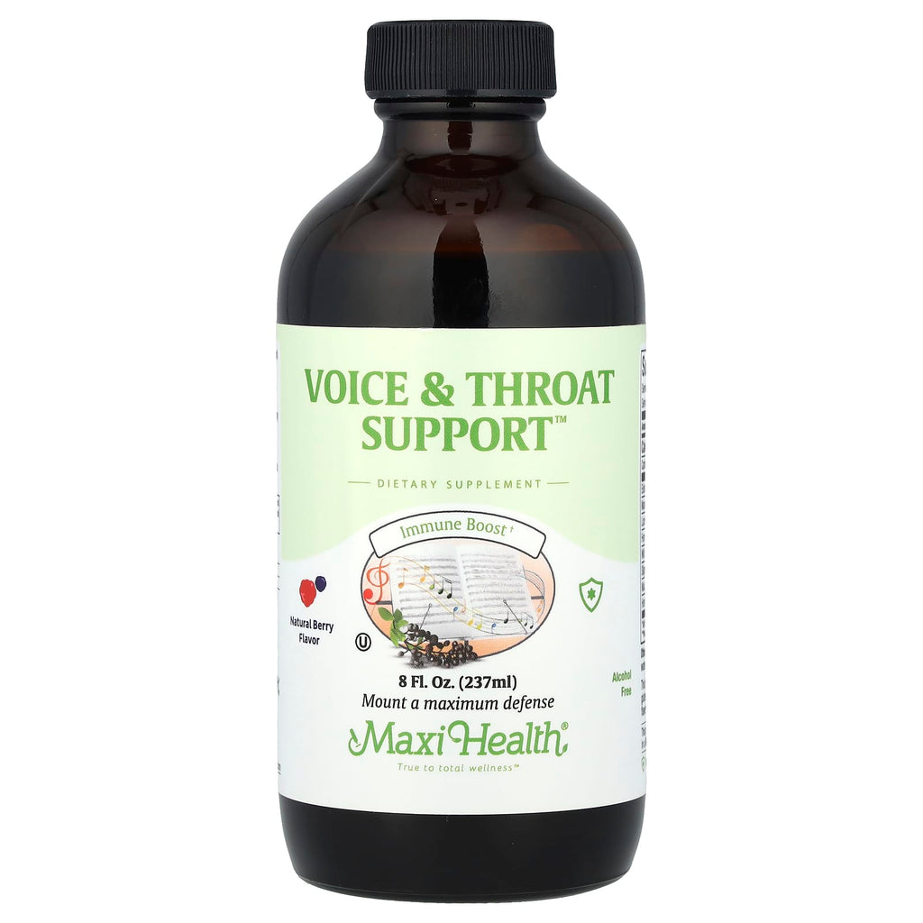 Maxi Health, Voice & Throat Support™, Natural Berry, 8 fl oz (237 ml)