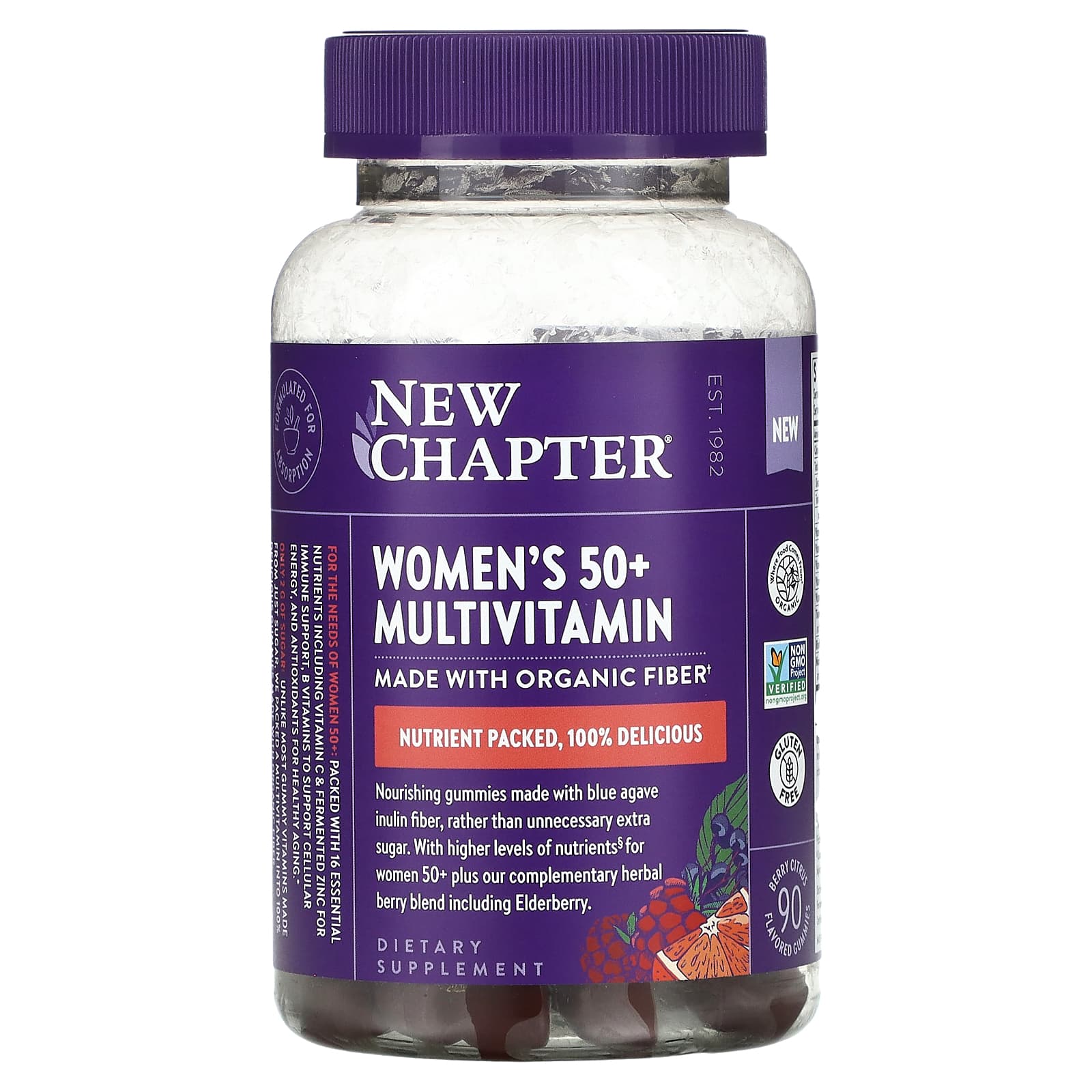 New Chapter, Women's 50+ Multivitamin, Berry Citrus, 90 Gummies