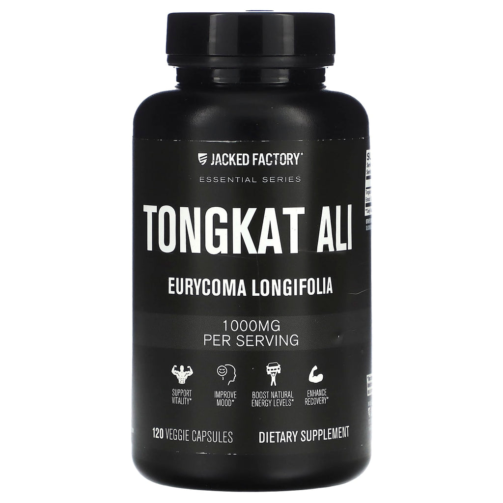 Jacked Factory, Essential Series, Tongkat Ali, 120 Veggie Capsules (500 mg per Capsule)