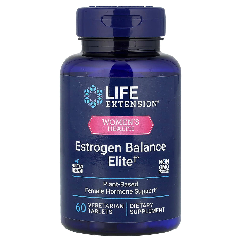 Life Extension, Women's Health, Estrogen Balance Elite, 60 Vegetarian Tablets