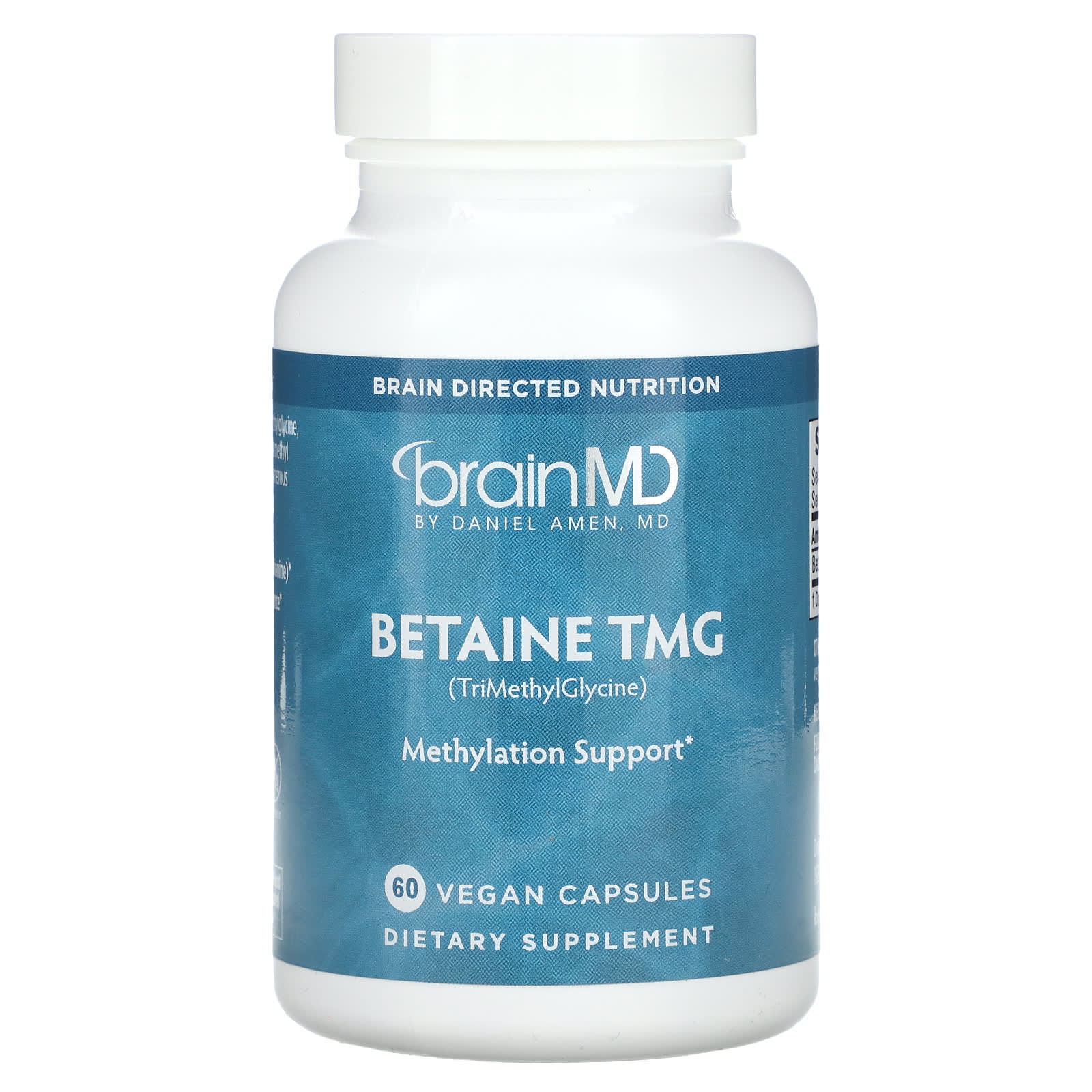 BrainMD, Betaine TMG, 60 Vegan Capsules (500 mg per Capsules)