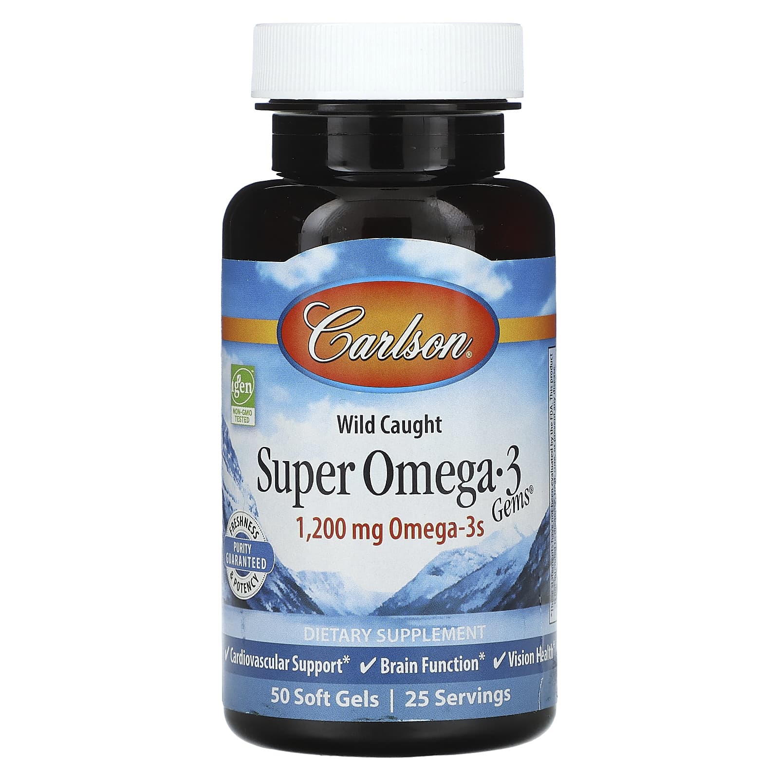 Carlson, Wild Caught Super Omega-3 Gems, 50 Soft Gels