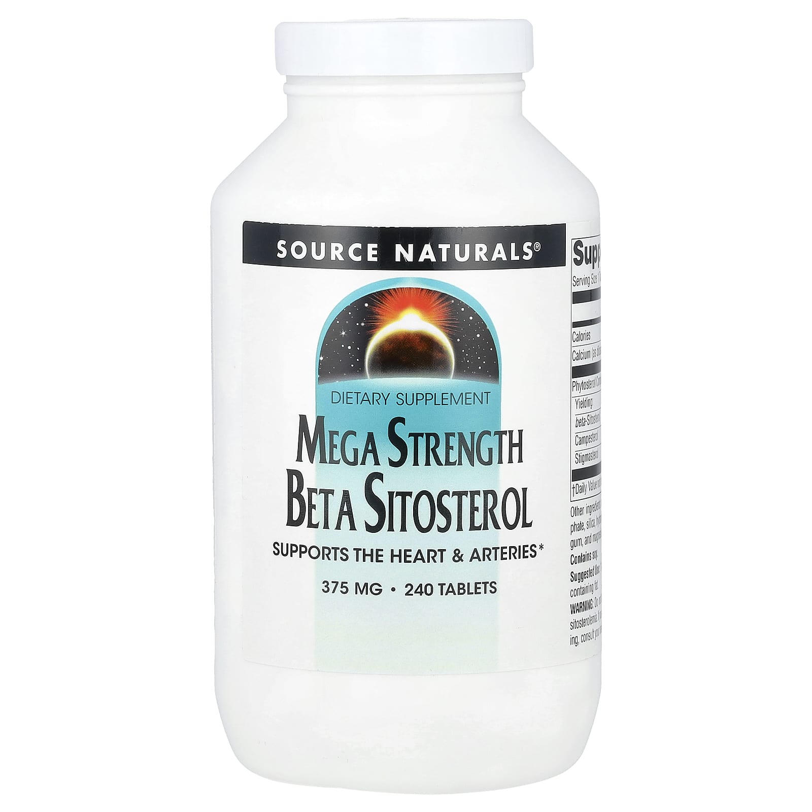 Source Naturals, Mega Strength Beta Sitosterol, 240 Tablets