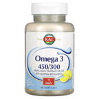 KAL, Omega 3 450/300, 60 Softgels (1,280 mg per Softgel)