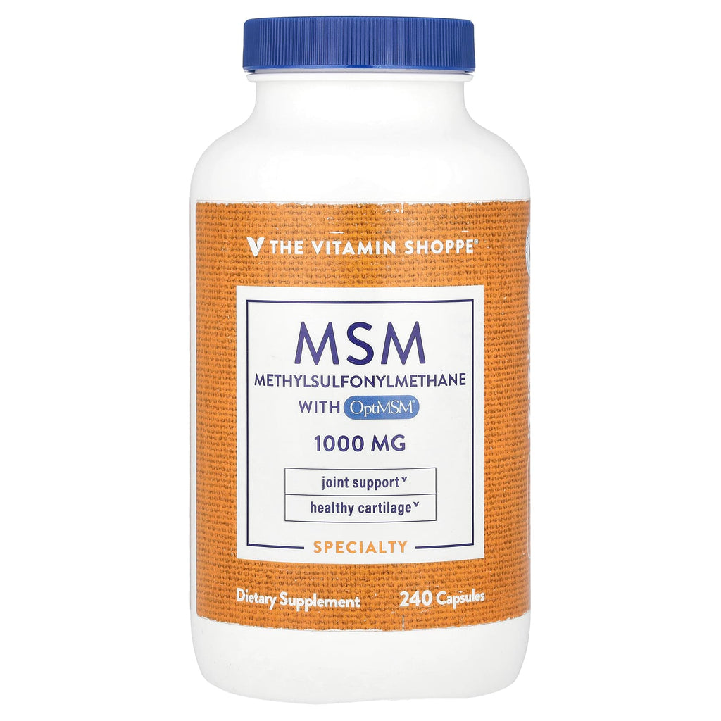 The Vitamin Shoppe, MSM With OptiMSM®, 1,000 mg, 240 Capsules
