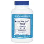 The Vitamin Shoppe, Pantothenic Acid, Vitamin B5, 100 Capsules