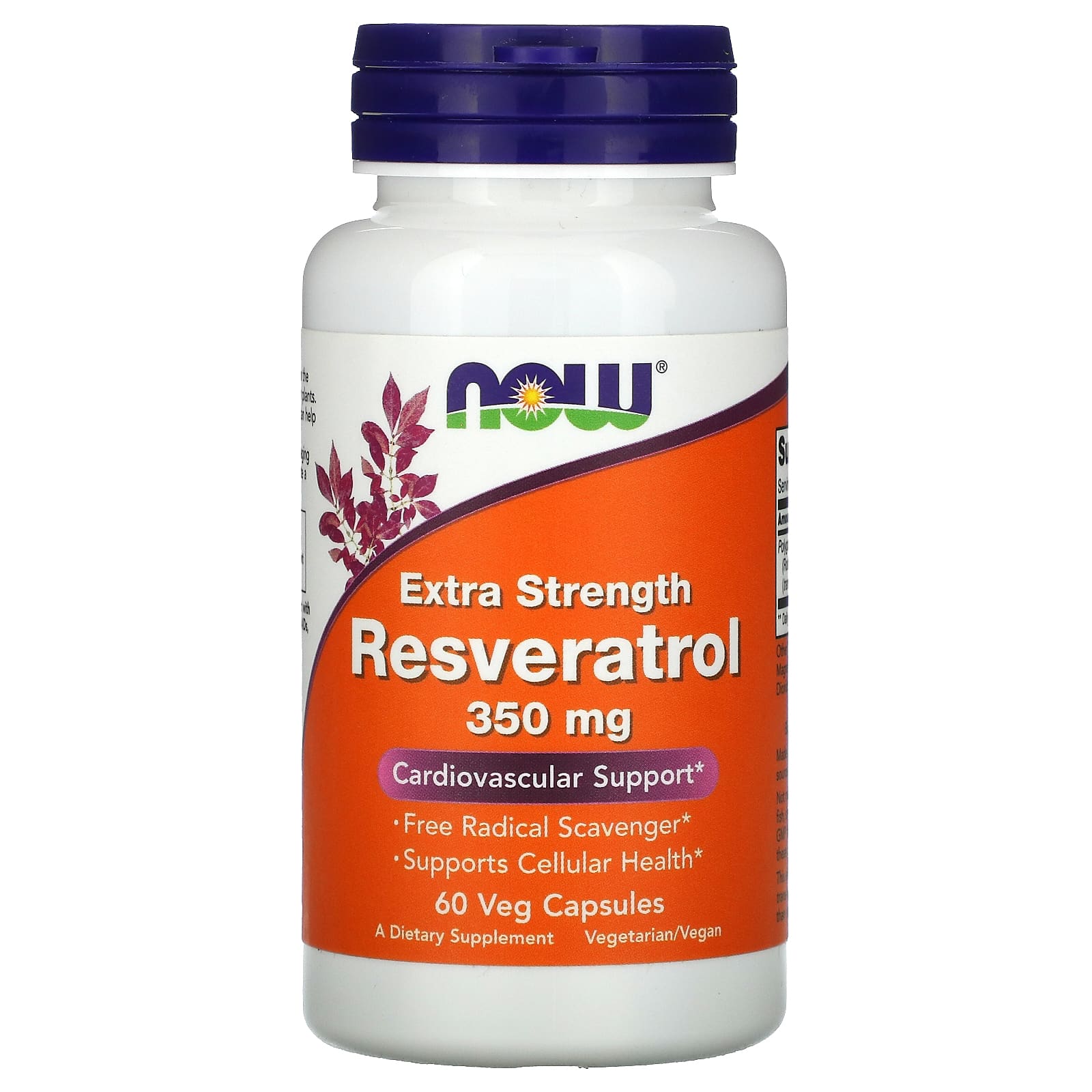 NOW Foods, Resveratrol, 350 mg, 60 Veg Capsules