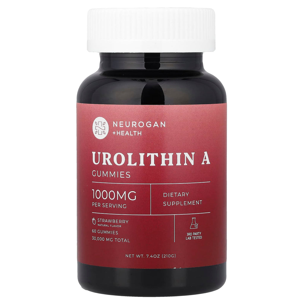 Neurogan Health, Urolithin A Gummies, Strawberry, 60 Gummies (500 mg per Gummy)