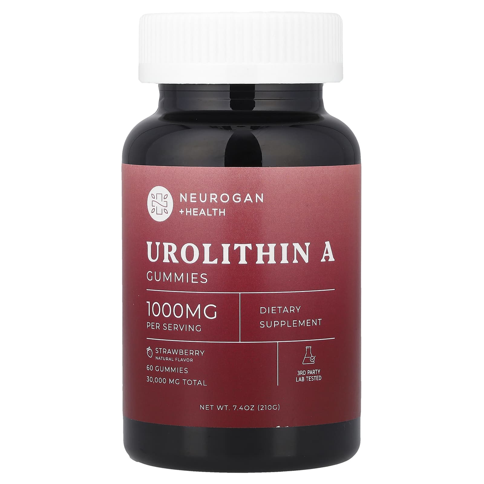 Neurogan Health, Urolithin A Gummies, Strawberry, 60 Gummies (500 mg per Gummy)