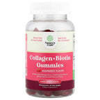 Nature's Craft, Collagen + Biotin Gummies, Raspberry , 90 Gummies