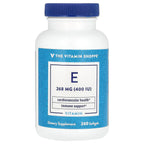 The Vitamin Shoppe, Vitamin E, 268 mg (400 IU), 240 Softgels