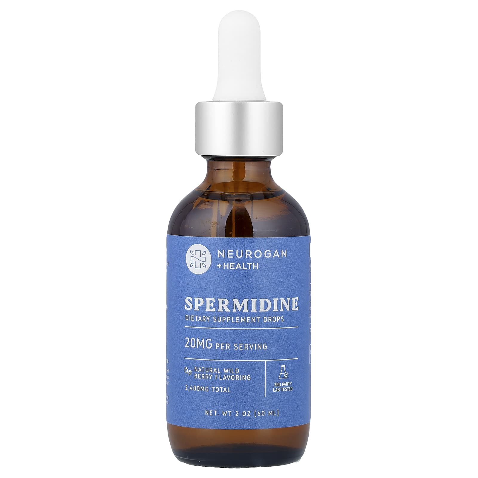 Neurogan Health, Spermidine Drops, Wild Berry, 20 mg, 2 oz (60 ml)