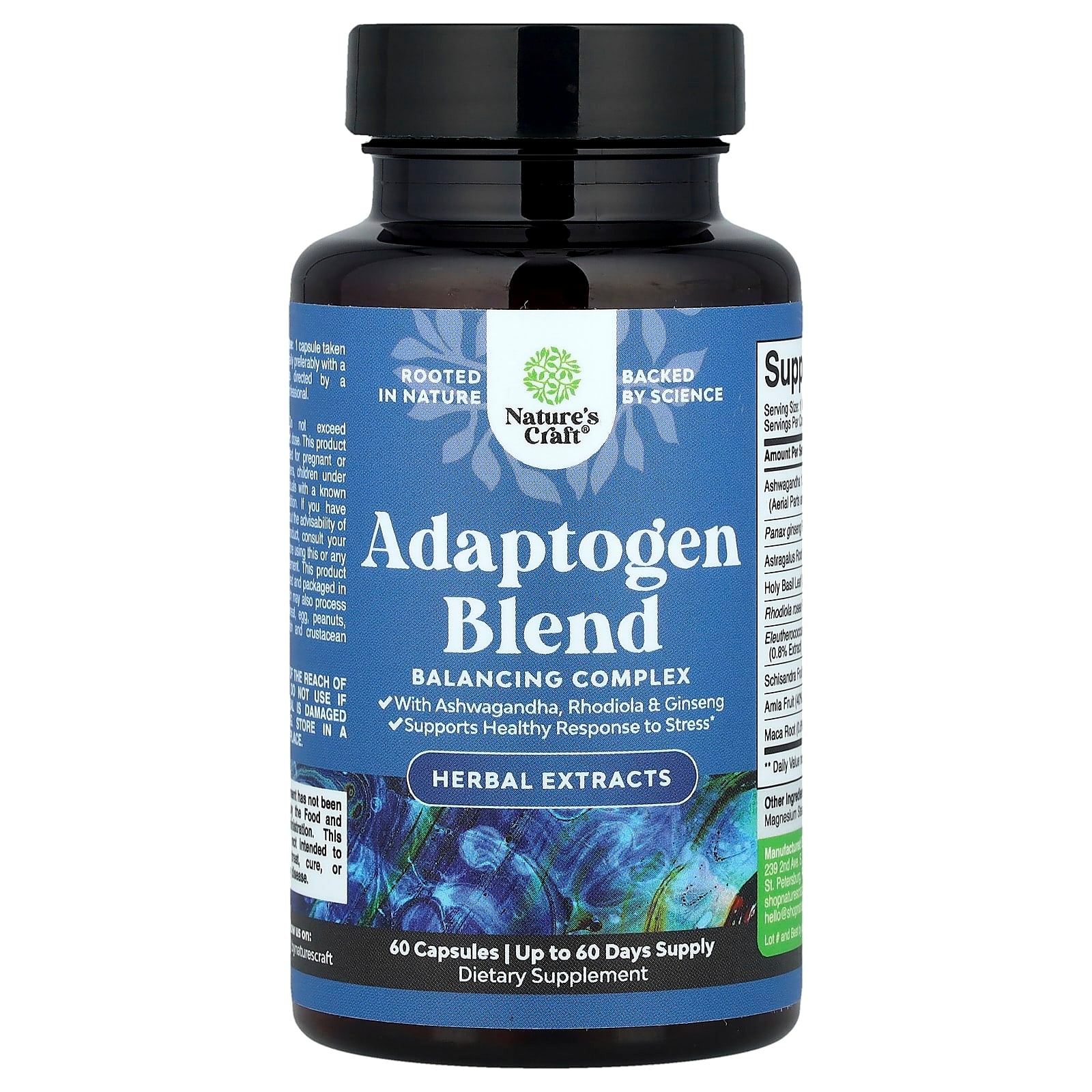 Nature's Craft, Adaptogen Blend, 60 Capsules