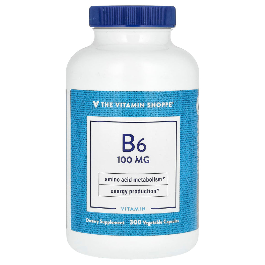 The Vitamin Shoppe, Vitamin B6, 100 mg, 300 Vegetable